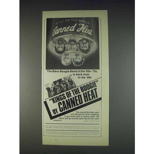 1982 Canned Heat Kings of the Boogie Album Ad