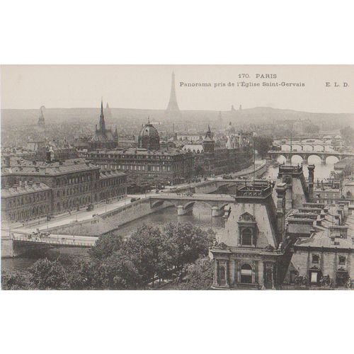 France circa 1905 Paris Panorama Pris de Eglise St Gervaise see other listings