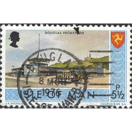 ISLE O MAN, Douglas Promenade, blue 1975, 5½p, #4