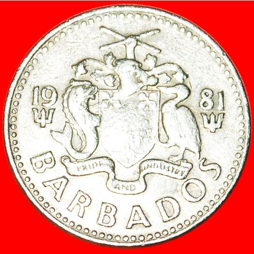 GREAT BRITAIN (1973-2006): BARBADOS ★ 25 CENTS 1981! LOW START ★ NO RESERVE!