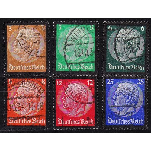 GERMANY REICH [1934] MiNr 0548-53 ( O/used ) [01]