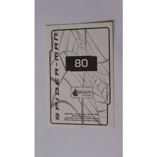 Spider-Man movie Sticker # 80 (A) unused - Merlin 2002 marvel