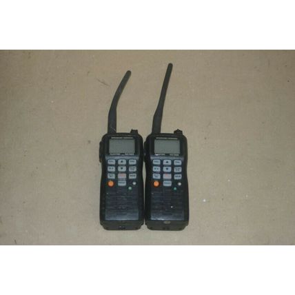Lot (2) STANDARD HORIZON FLOATING HX750S MARINE VHF RADIO- WATERPROOF+ Light