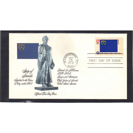 FDC Fleetwood 1668 13c Nevada (Cachet-U/A) CV39208