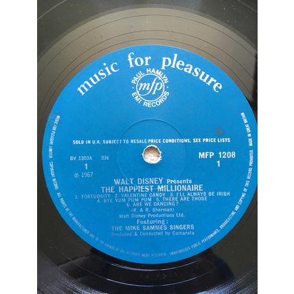 THE HAPPIEST MILLIONAIRE - UK VINYL LP, 1967