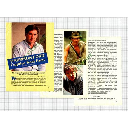 Harrison Ford - 1993 Article