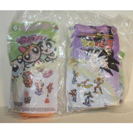 2002 Burger King Powerpuff Girls & Dragonball Z Piccolo & Buttercup Mint