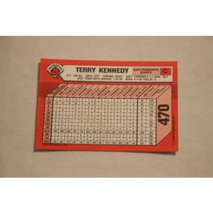 Terry Kennedy 1989 Bowman TIFFANY NO. 470