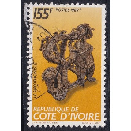 Ivory Coast 1989 SG 987 Used - Art/Sculpture (E-379 (11))