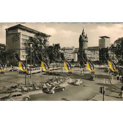 Frankfurt am Main, Am Eschenheimer Tor, Germany, RP Nagel Postcard, 1950s