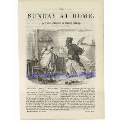 Threatening Wife for Embracing Christianity, Book Illustration (Print), 1861