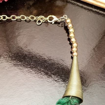 Green Braided Necklace