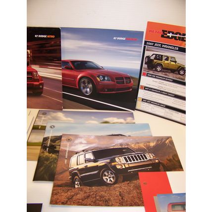 2007 DODGE CALIBER MAGNUM PT NITRO 300 ASPEN JEEP WRANGLER SALES BROCHURES (8)