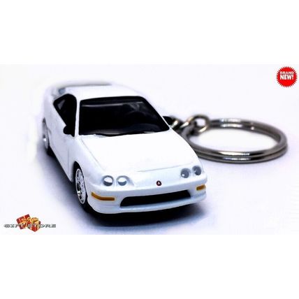 HTF VERY RARE KEYCHAIN WHITE HONDA ACURA™ INTEGRA TYPE R Ltd. GREAT GIFT