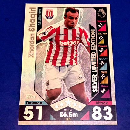 2016-17 Match Attax LE5s Xherdan Shaqiri Silver LIMITED EDITION