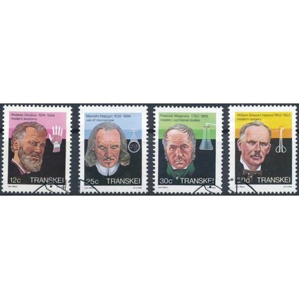 Celebrities of Medicine - Transkei 1985 - FDI H - SG 176/9