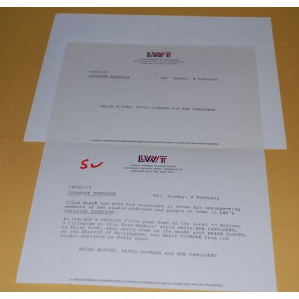 Brian Glover / Bob Carolgees - Surprise Surprise - Promo Photo - LWT TV 1980s