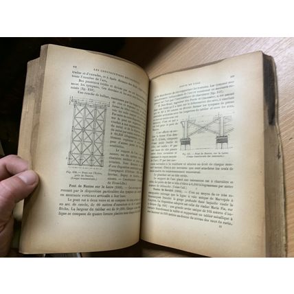 RARE* 1894 "LES CONSTRUCTIONS METALLIQUES" FRENCH ILLUSTRATED ANTIQUE BOOK (P6)