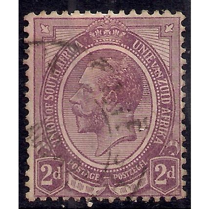 South Africa 1913 KGV 2d Dull Purple used SG 6 ( J958 )
