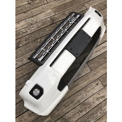 2011-2012 Land Rover LR2 Front Bumper Cover + Fog Lights LR034177 Fiji White OEM