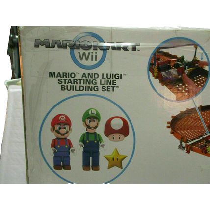 Vintage K'nex Mario Kart WII Mario and Luigi at The Starting Line Building Set