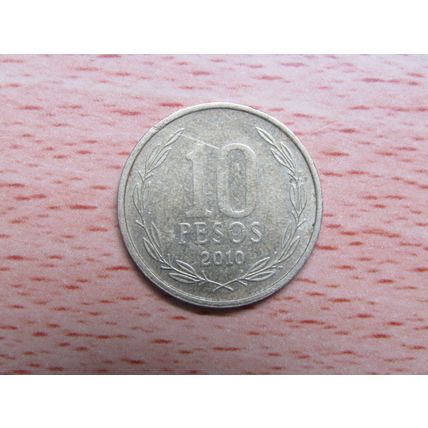 Chile 2010 10 Pesos Coin