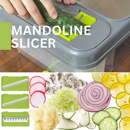 All-In-One Vegetable Chopper & Prep Station - Multifunctional Food Chopper, Mand