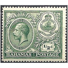 Bahamas 1920 SG106 1/2d Green Mounted Mint ..