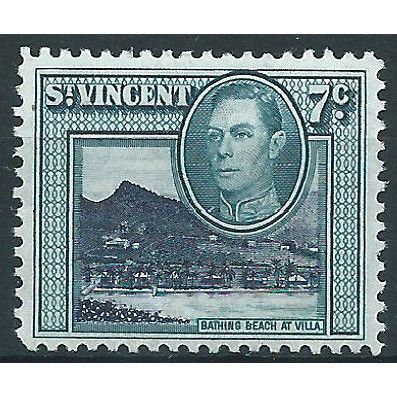 St Vincent 1949 SG170 7c Blue-Black & Blue-Green Mounted Mint ....