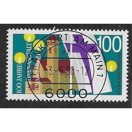 GER 1990 100pf 'RUMMELSBERG DIACONAL INSTITUTION' FINE USED (EBID54-518)