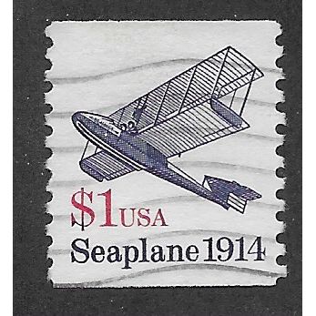 USA 1990 $1.00 'SEAPLANE' FINE USED (EBID58-246)