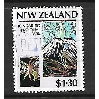 NEW ZEALAND 1987 NATIONAL PARKS $1.30 TONARIRO & TUSSOCK SG 1431 FINE USED