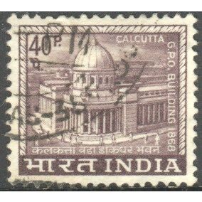 India 1965 - SG 513 - 40p purple - Calcutta G.P.O. Building - used 2