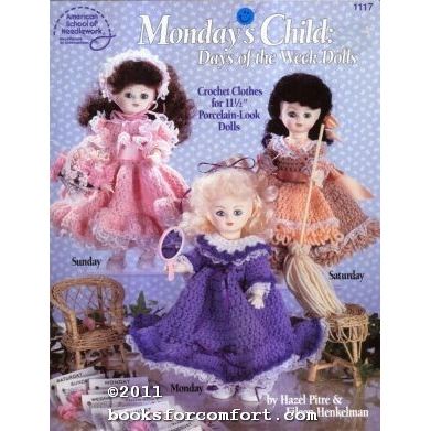 Mondays Child: Days of the Week Dolls Book No 1117