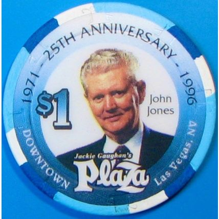 Plaza. $1 Casino Chip. Las Vegas, NV. T99.