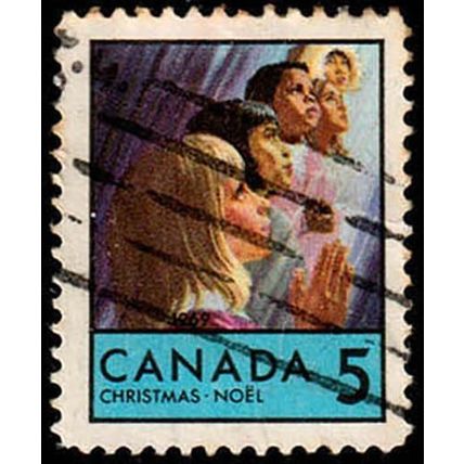 Canada 1969 Christmas 5c Used Stamp