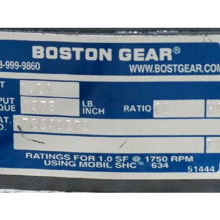 NEW BOSTON GEAR F726-40-B7-G GEAR REDUCER,40:1 RATIO,F72640B7G,ISO9002,CD