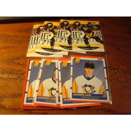 1990/91, 8- Rc Cards, Score/Pro Set, JAROMIR JAGR Rc, Penguins,