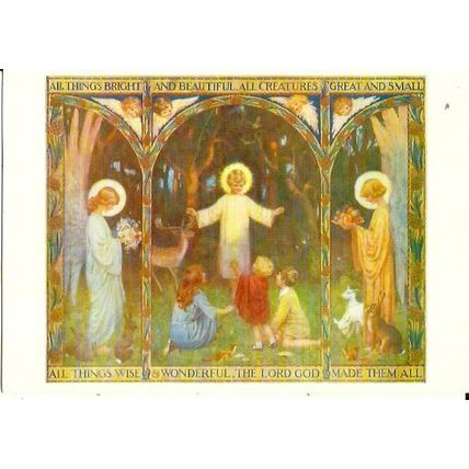 Art MARGARET TARRANT All Things Bright An d Beautiful Postcard (Medici 2067)