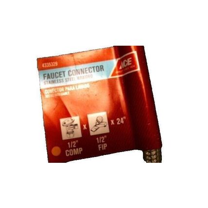 ACE Faucet Connector 1/2" X 1/2" X 24" (4335329) FS