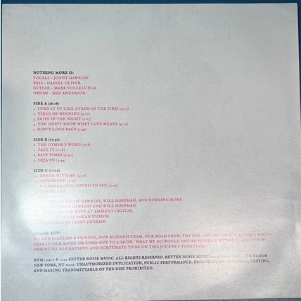 Spirits-Translucent Red by Nothing more (Record, 2022) NEW SEALED MINT VINYL
