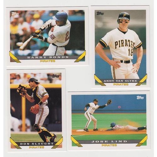 1993 Topps Pittsburgh Pirates team set w/ traded & 1 Black Gold, 2 Gold-33 cards