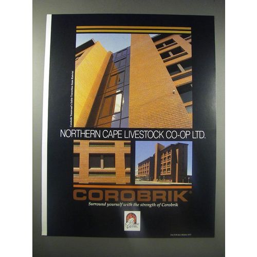 1990 Corobrik Transvaal's Sable Travertine from Rietvlie Bricks Ad