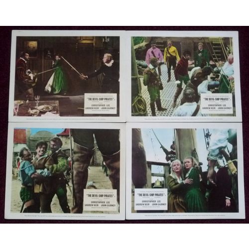 DEVIL-SHIP PIRATES, The (1963) original release UK F.O.H. / Lobby cards