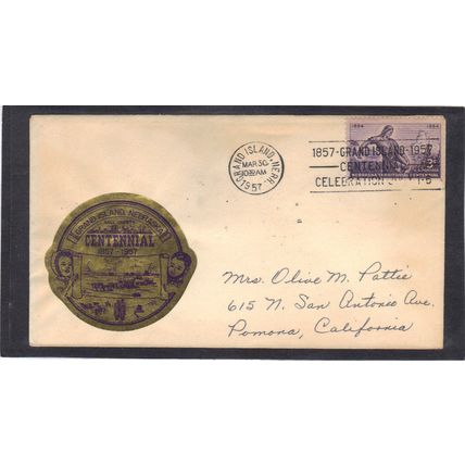 Event Centennial 1060 3c Nebraska (Unkn Cachet-Inked/A) CV41470