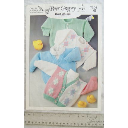 1992 Peter Gregory 7104 sweaters & cardigan, DK