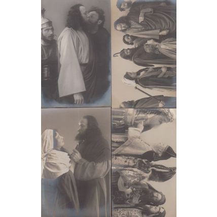 Passionsspiel Oberammergau 1910 Antique Rare Old 4x Postcard s