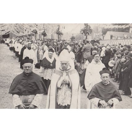Chartres French Religious Procession Real Photo Antique Postcard