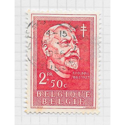 BELGIUM 1955 TUBERCULOSIS FUND CHARITY 2F E HOBOLL USED