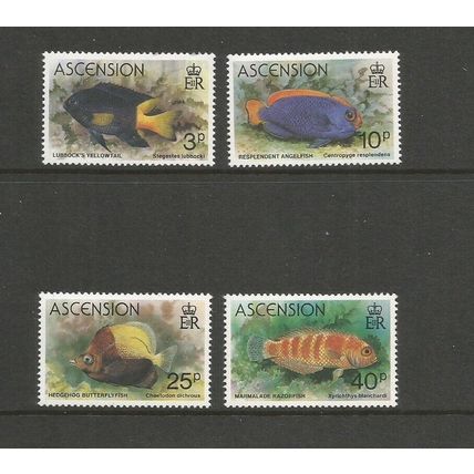 Ascension 1980 Fish Unmounted Mint Set SG 270 / 273